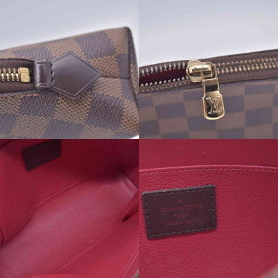 $850 2011 Louis Vuitton Damier Ebene Pochette Cosmetic GM Pouch Bag CA4181