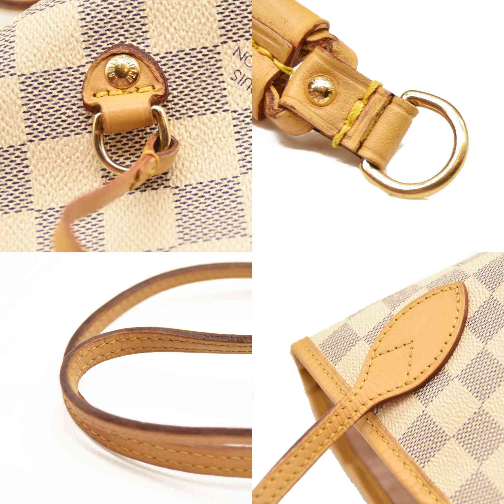 Louis Vuitton  Damier Azur Neo Neverfull MM Rose Ballerine SR2166