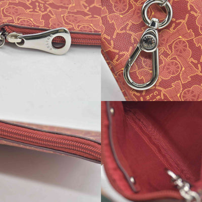 $430 Celine Vintage Le Horse Carriage Key Chain Wallet CONSIGNMENT