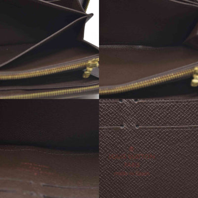 $865 Louis Vuitton  Damier Ebene Zippy Wallet CA3163