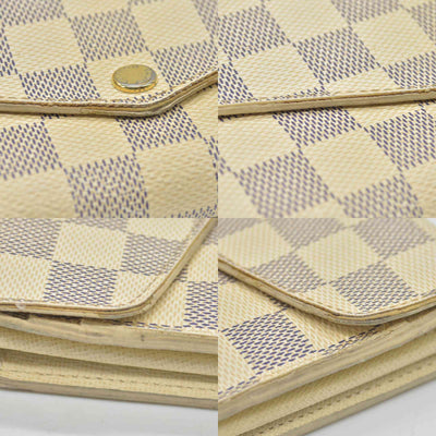 $775 Louis Vuitton Damier Azur Sarah Wallet NM CONSIGNMENT