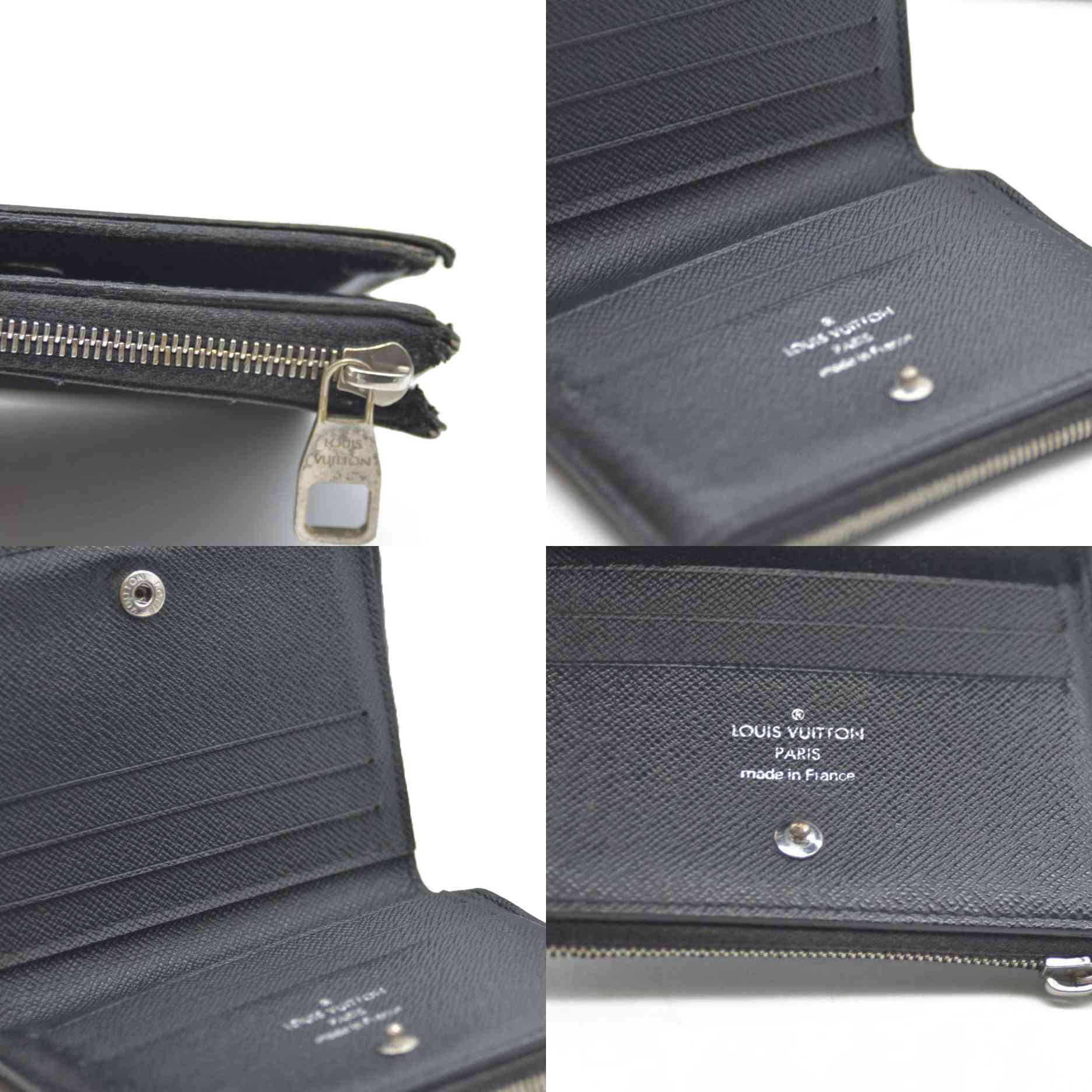 Louis Vuitton Damier Graphite Portefeuille Smart Bifold Wallet Black TS1167