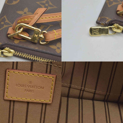 $600 Louis Vuitton  Monogram Neverfull MM GM Pochette SD2115