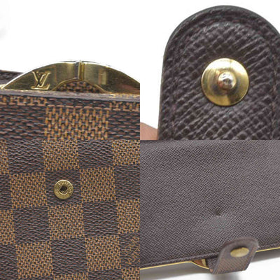 $675 Louis Vuitton Damier Porte Monnaie Billets Viennois Bifold Wallet MI1926