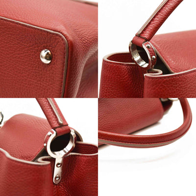 Louis Vuitton  Taurillon Capucines MM Rubis TR5113