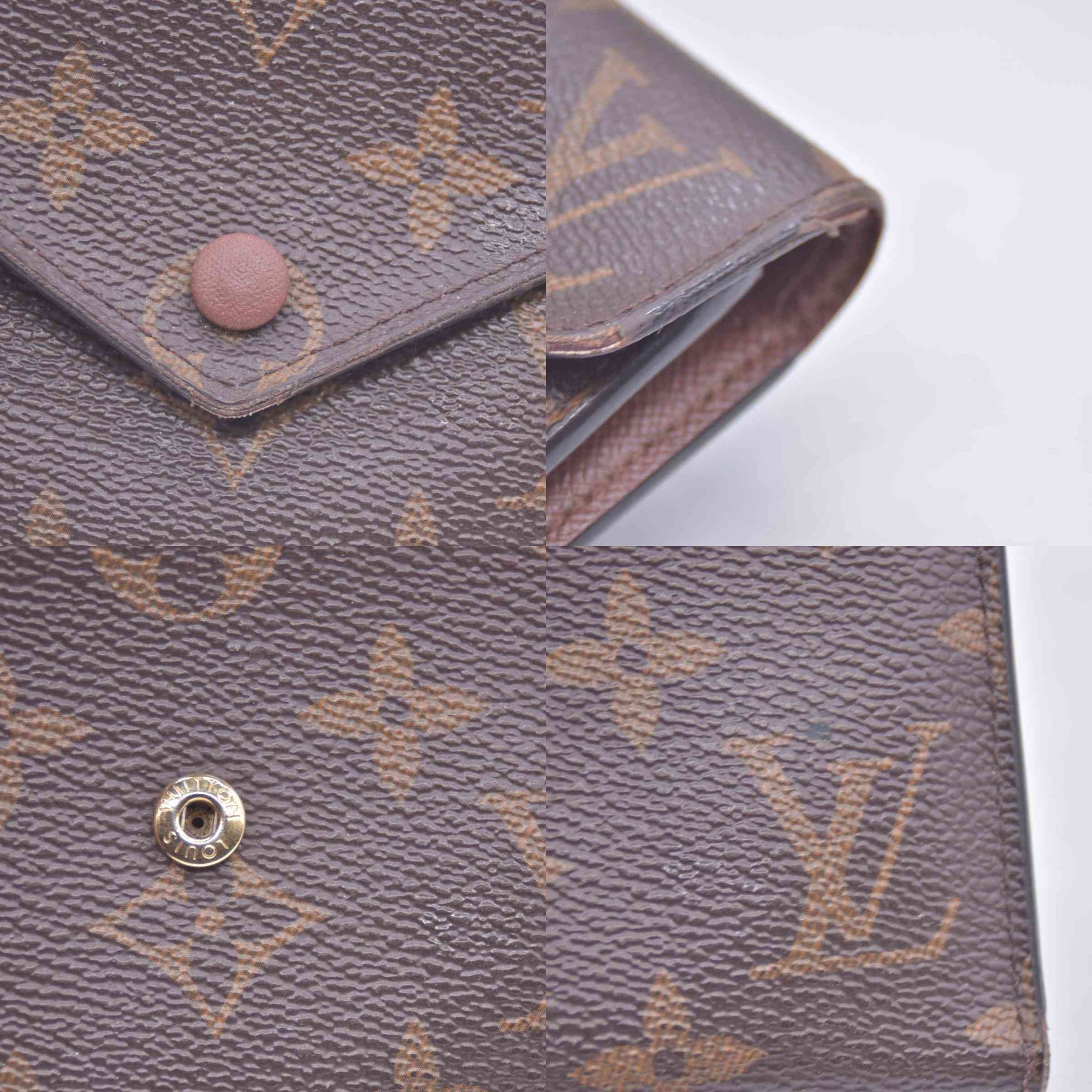 $625 2016 Louis Vuitton Monogram Victorine Wallet Brown SP4136 CONSIGNMENT