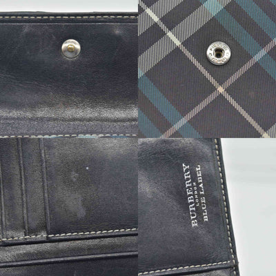 Burberry Blue Label Canvas Printed Wallet CONSIGNMENT