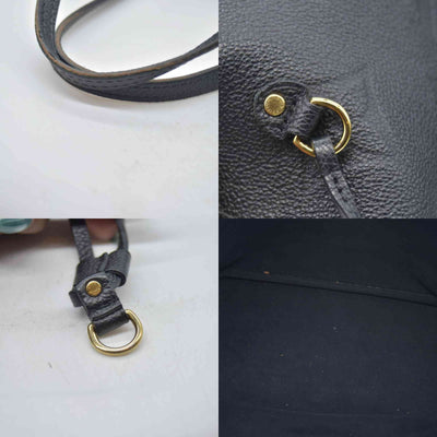 $3050 RFID Louis Vuitton Empreinte Monogram Giant Neverfull MM Black