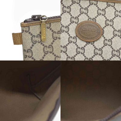 Gucci GG  Gucci Plus PVC Leather Pouch Clutch Bag