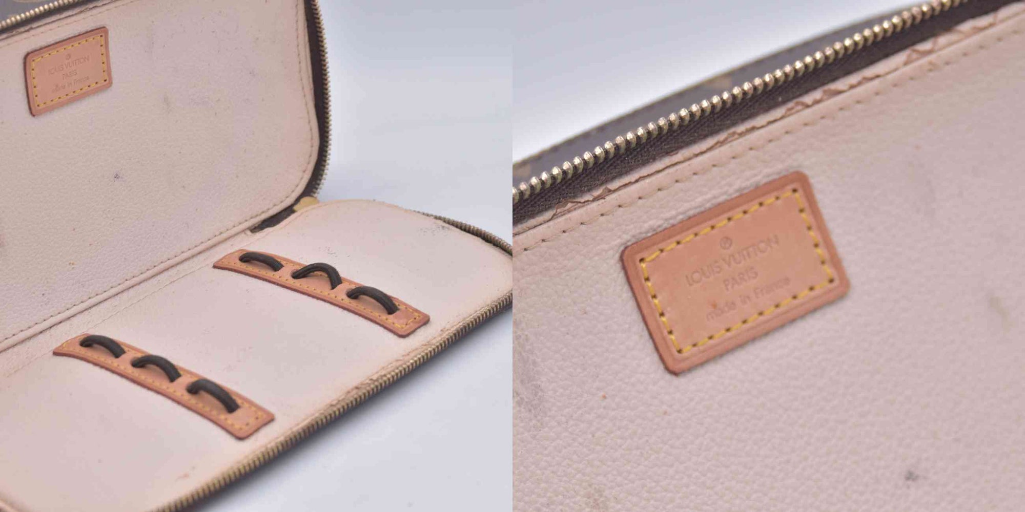 $650 2000 Louis Vuitton Monogram Trousse Blush GM Cosmetic Pouch Bag VI0090