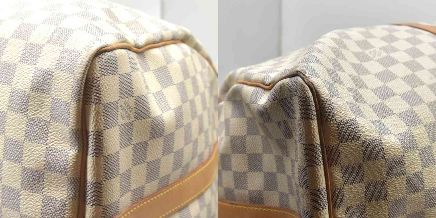 $2700 2007 Louis Vuitton Damier Azur Keepall Bandouliere 55