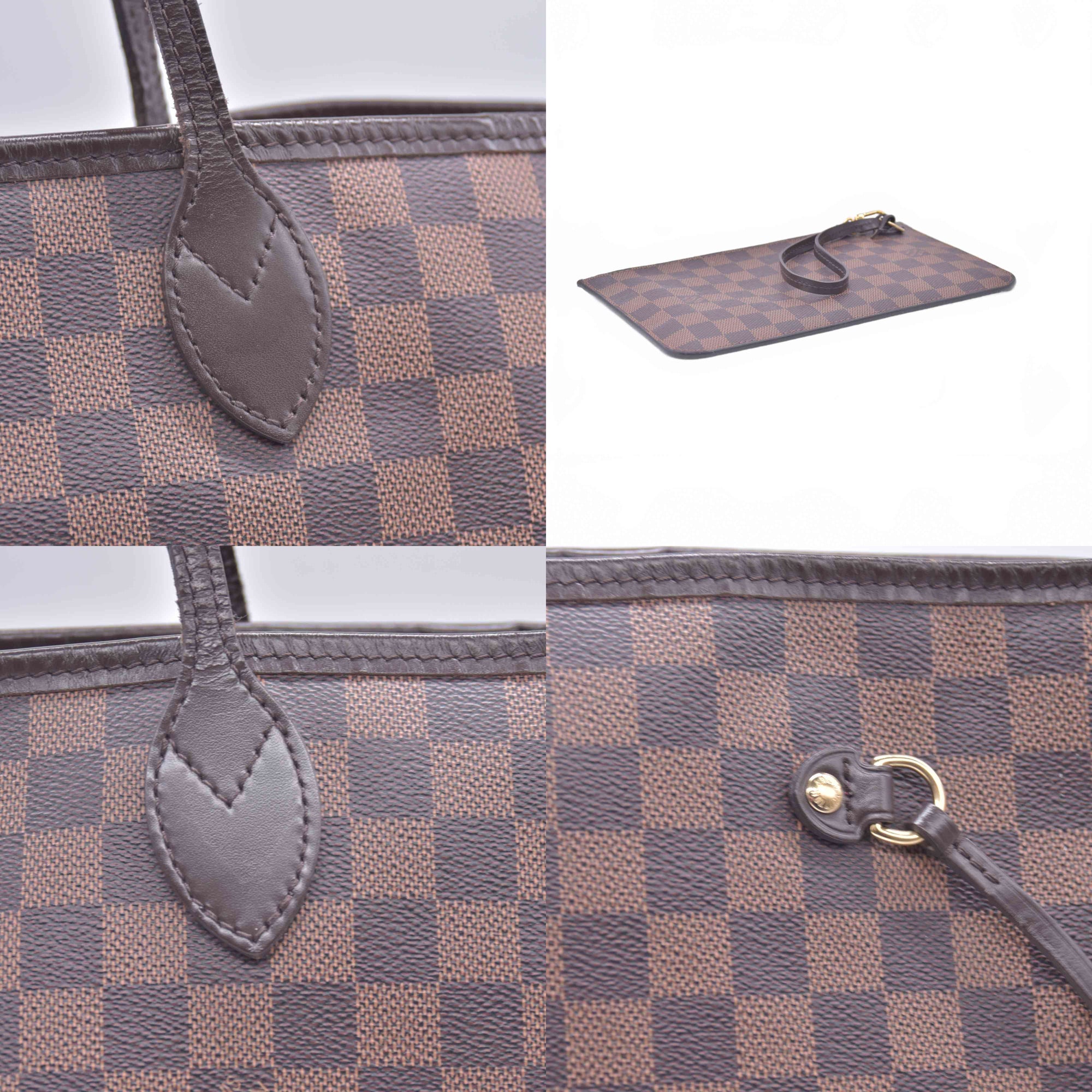$2310 2018 Louis Vuitton Damier Ebene Neverfull GM with Pouch SD4128 10021108