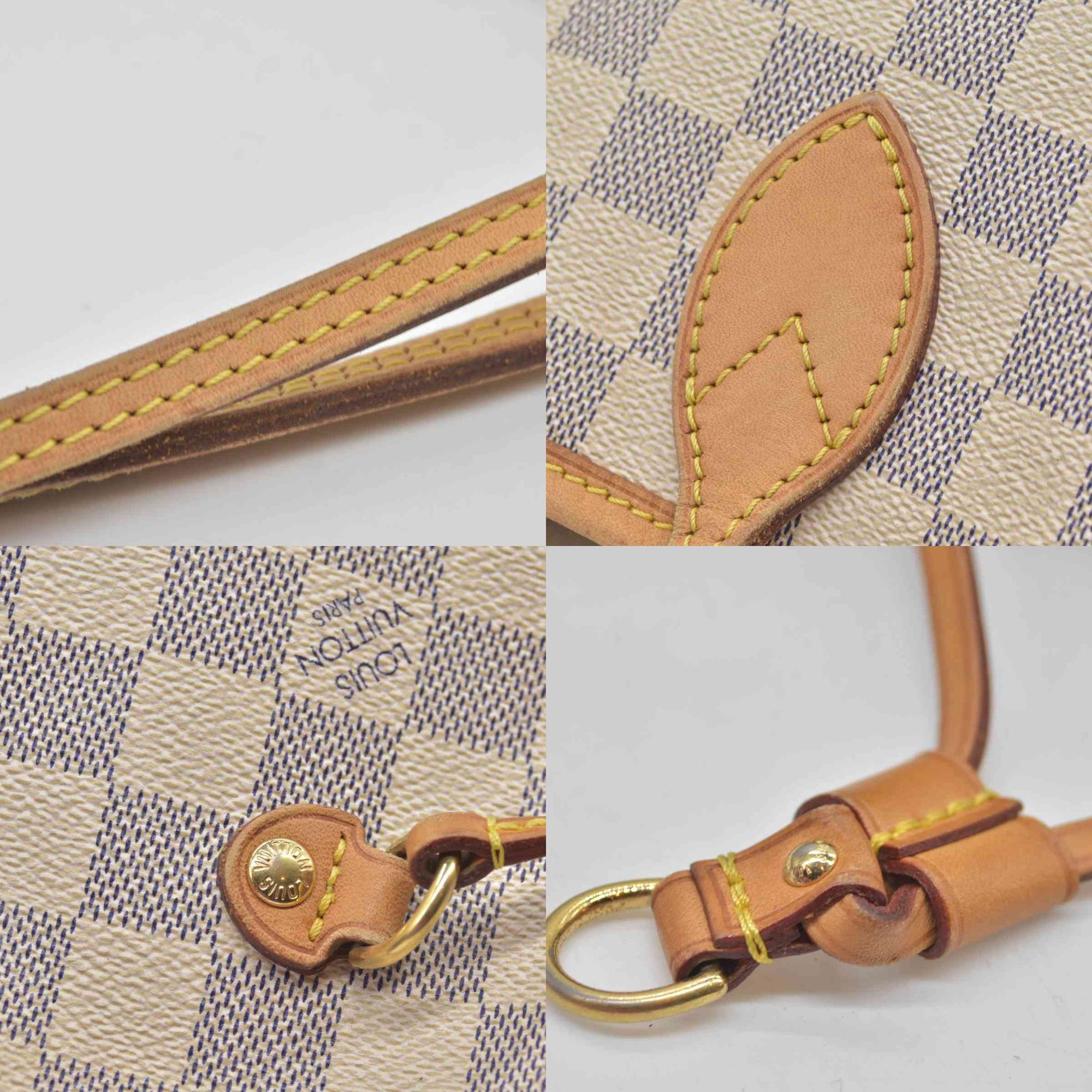 $2130 2011 Louis Vuitton  Damier Azur Neverfull MM CA5111