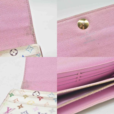 $850 2012 Louis Vuitton Monogram Multicolor Sarah Long Wallet CA2162