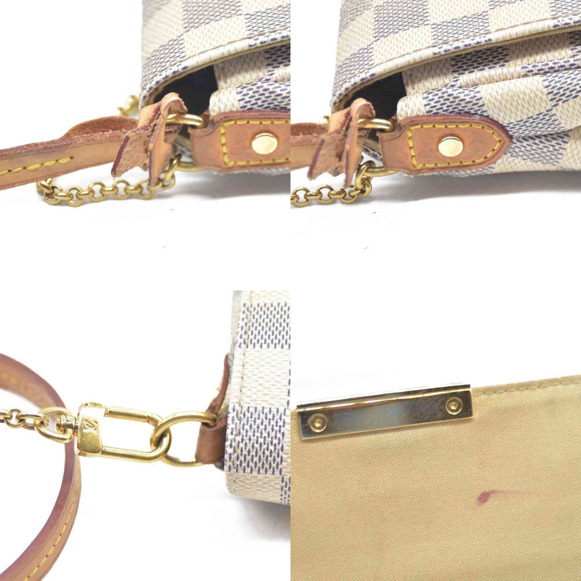 $1050 Louis Vuitton  Damier Azur Favorite PM DU0164