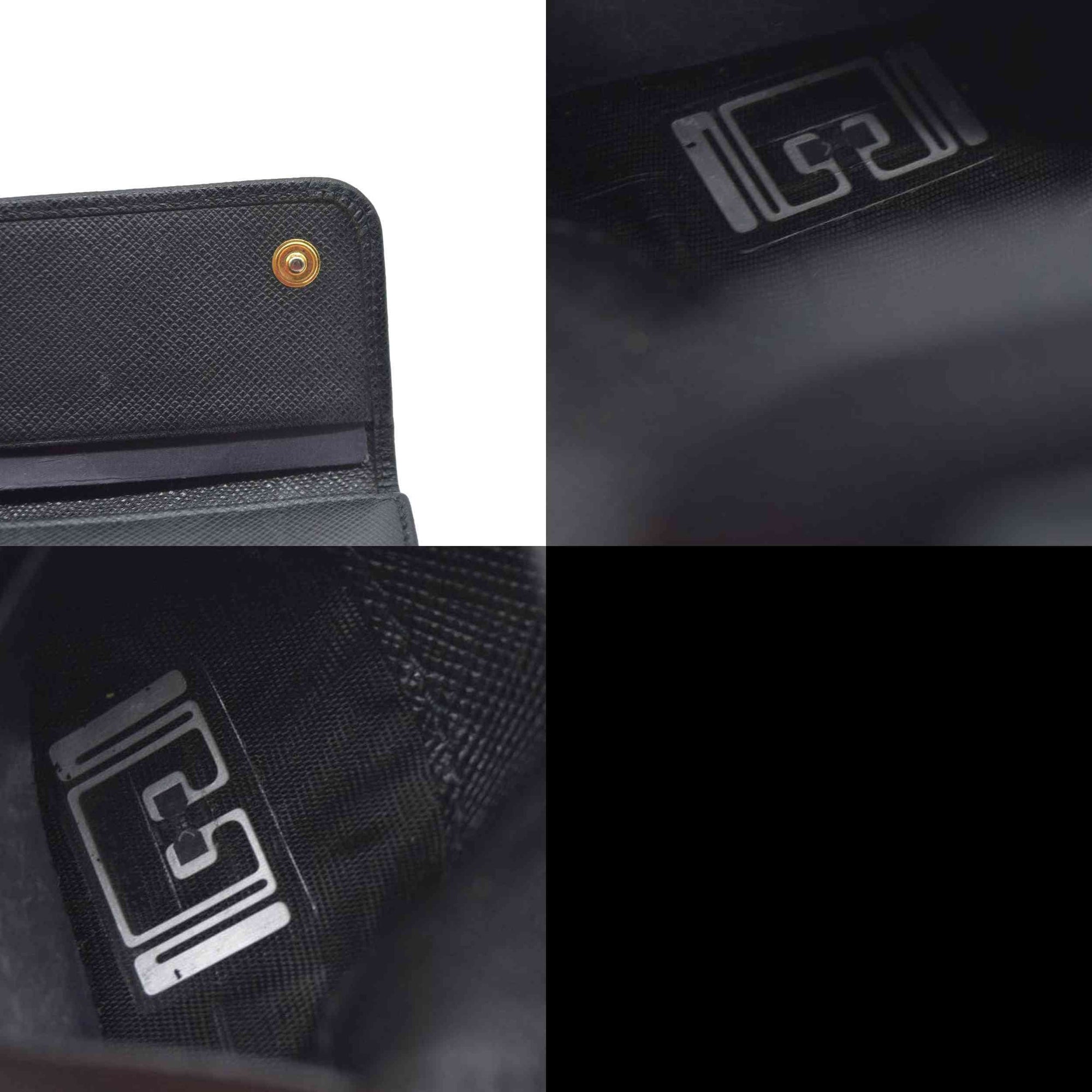 Prada Saffiano Leather Bow Key Holder