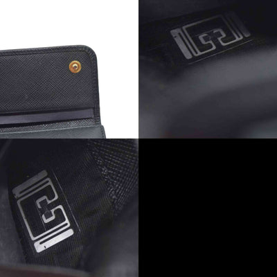 Prada Saffiano Leather Bow Key Holder