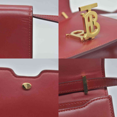 $2150 Burberry TB Mini Leather Shoulder Bag