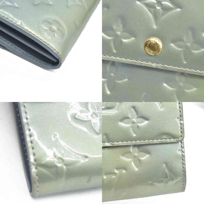 $840 LOUIS VUITTON Monogram Vernis Portefeuille Sarah Long Wallet TS3141 2011