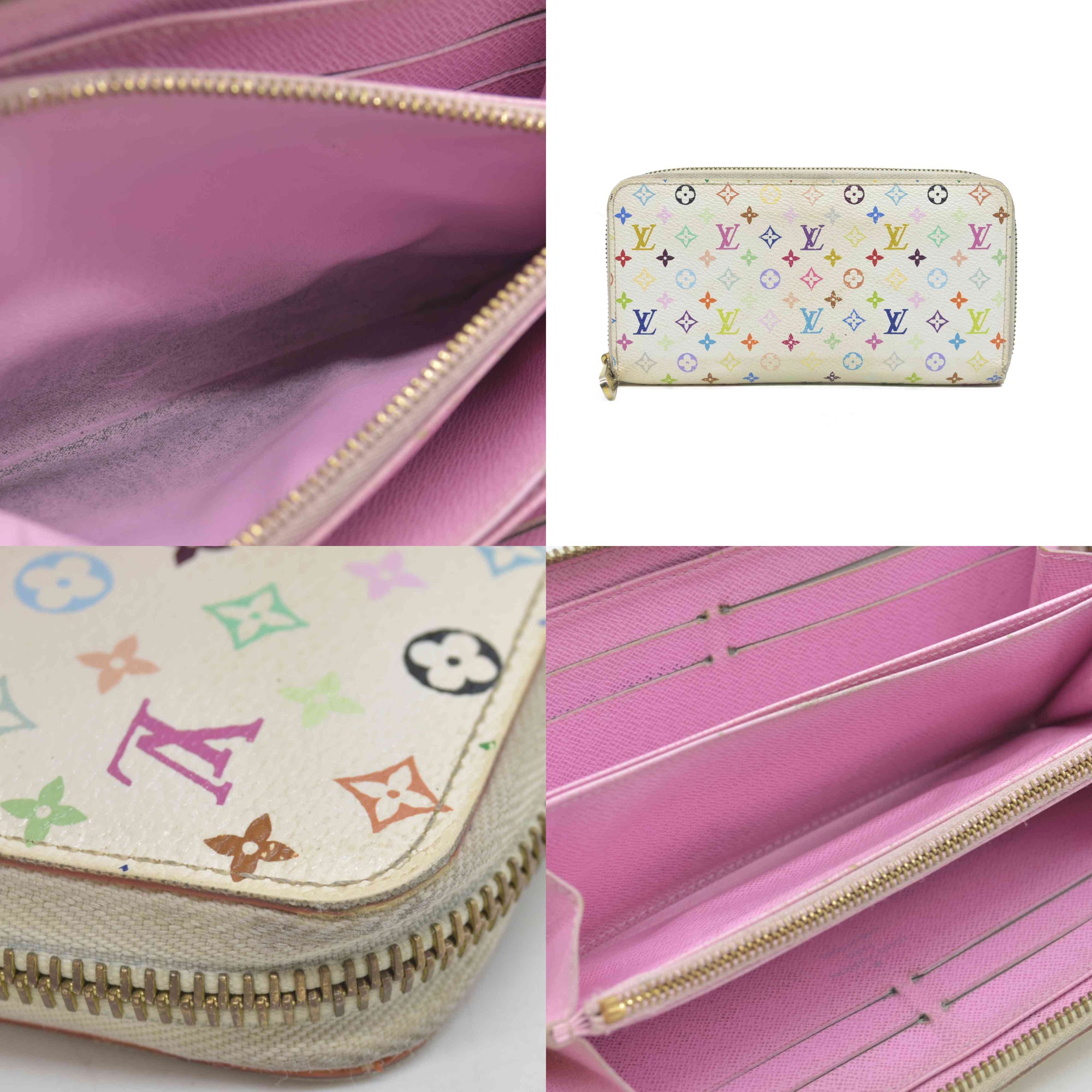 $1050LOUIS VUITTON Monogram Zippy Zip Around Long Wallet CA2191