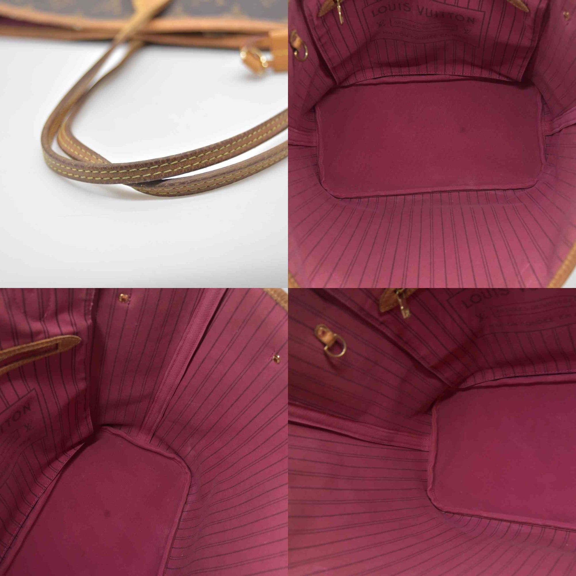 $2240 2018 Louis Vuitton Monogram Neo Neverfull Fuchsia CA4148 10020162