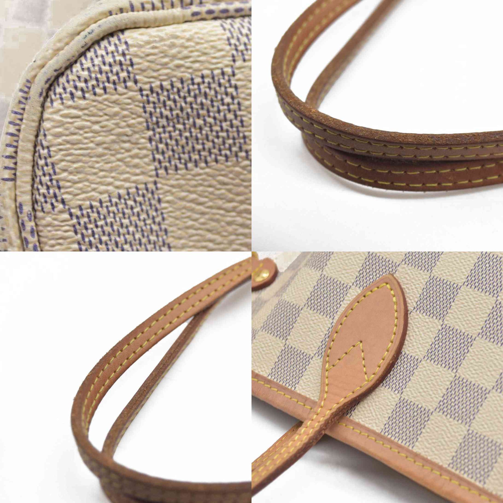 $2200 Louis Vuttion Damier Azur Neverfull GM SD4169 Rose Ballerine