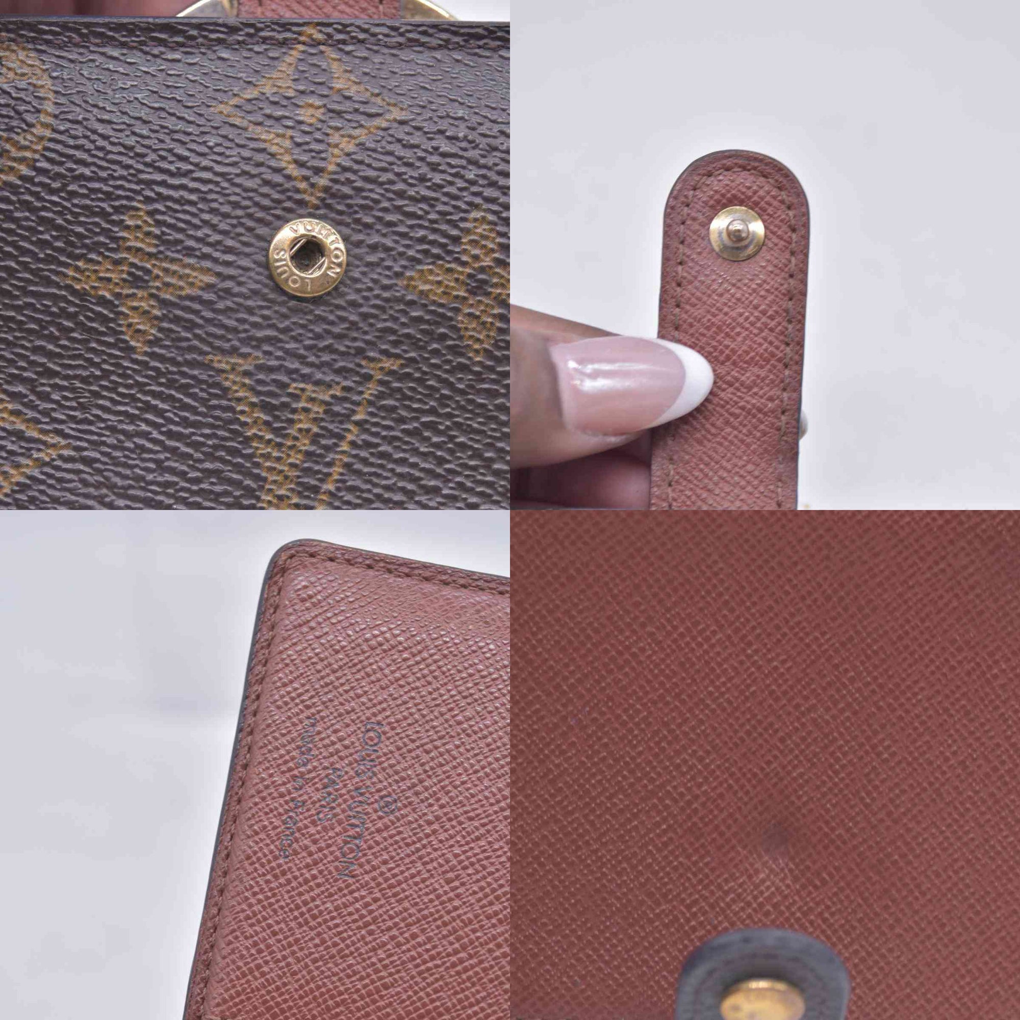 $735 2000 Louis Vuitton French Kiss Lock Monogram Wallet MI0080 CONSIGNMENT 10020917