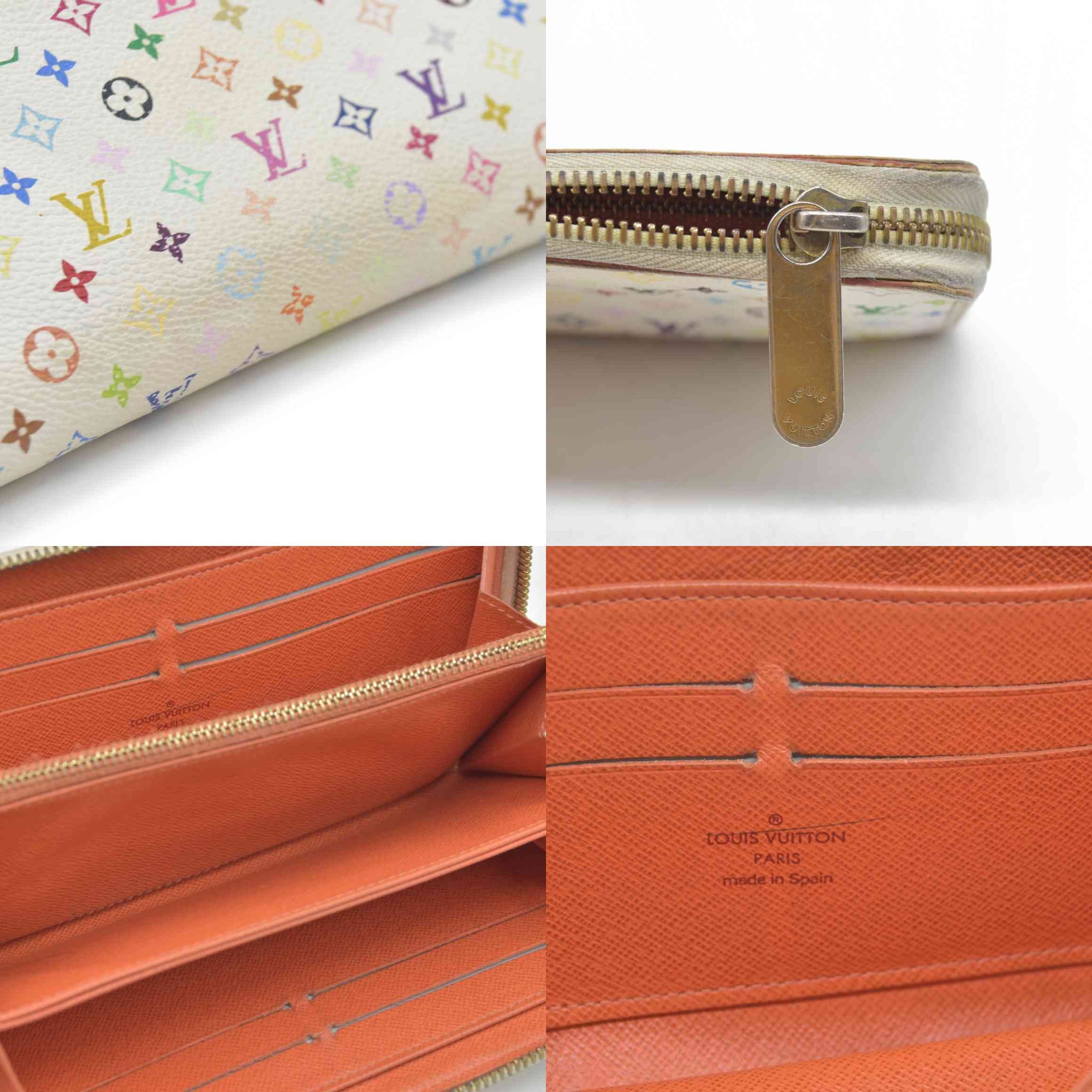 $1050 LOUIS VUITTON Monogram Multicolor Zippy Around Long Wallet CA0151