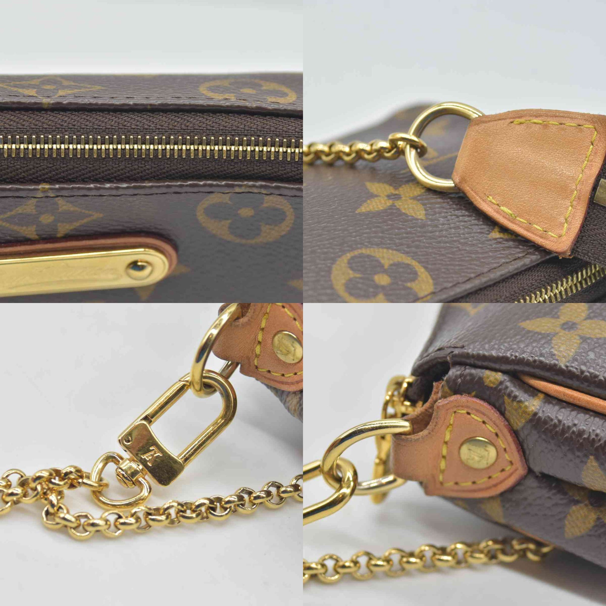 $1450 Louis Vuitton LV Monogram Eva Pochette AA1079 CONSIGNMENT