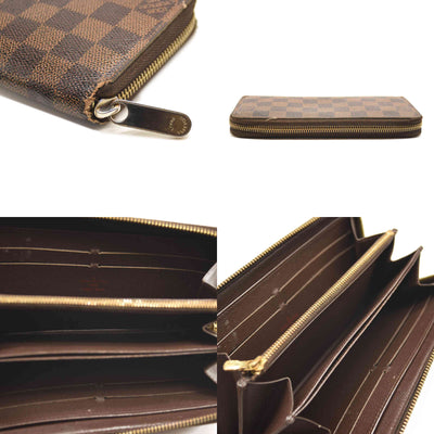 $965 2009 LOUIS VUITTON Damier Ebene Zippy Wallet CA0059 CONSIGNMENT
