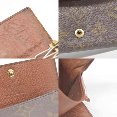 $345 Louis Vuitton Monogram Multicles 4 Ring Key Case Brown TH1919 CONSIGNMENT
