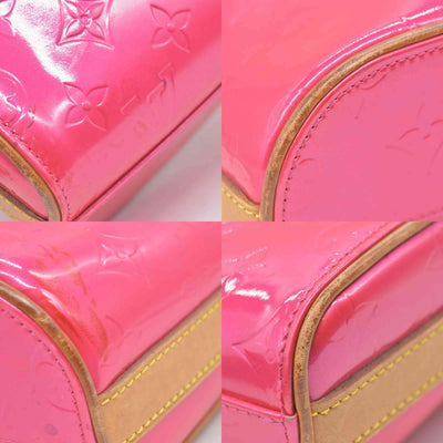 $995 2003 Louis Vuitton Fuchsia Monogram Vernis Vertical Sullivan Bag CE0013