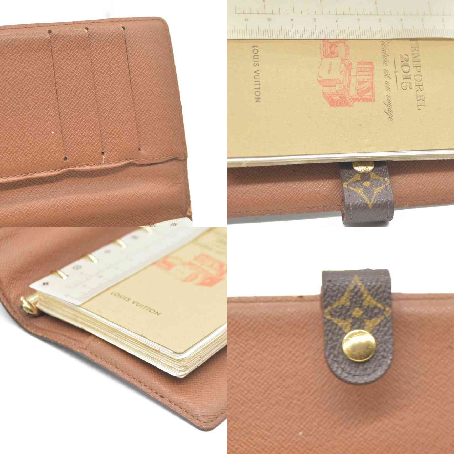 Louis Vuitton Monogram Agenda PM Notebook Cover Brown CA0938