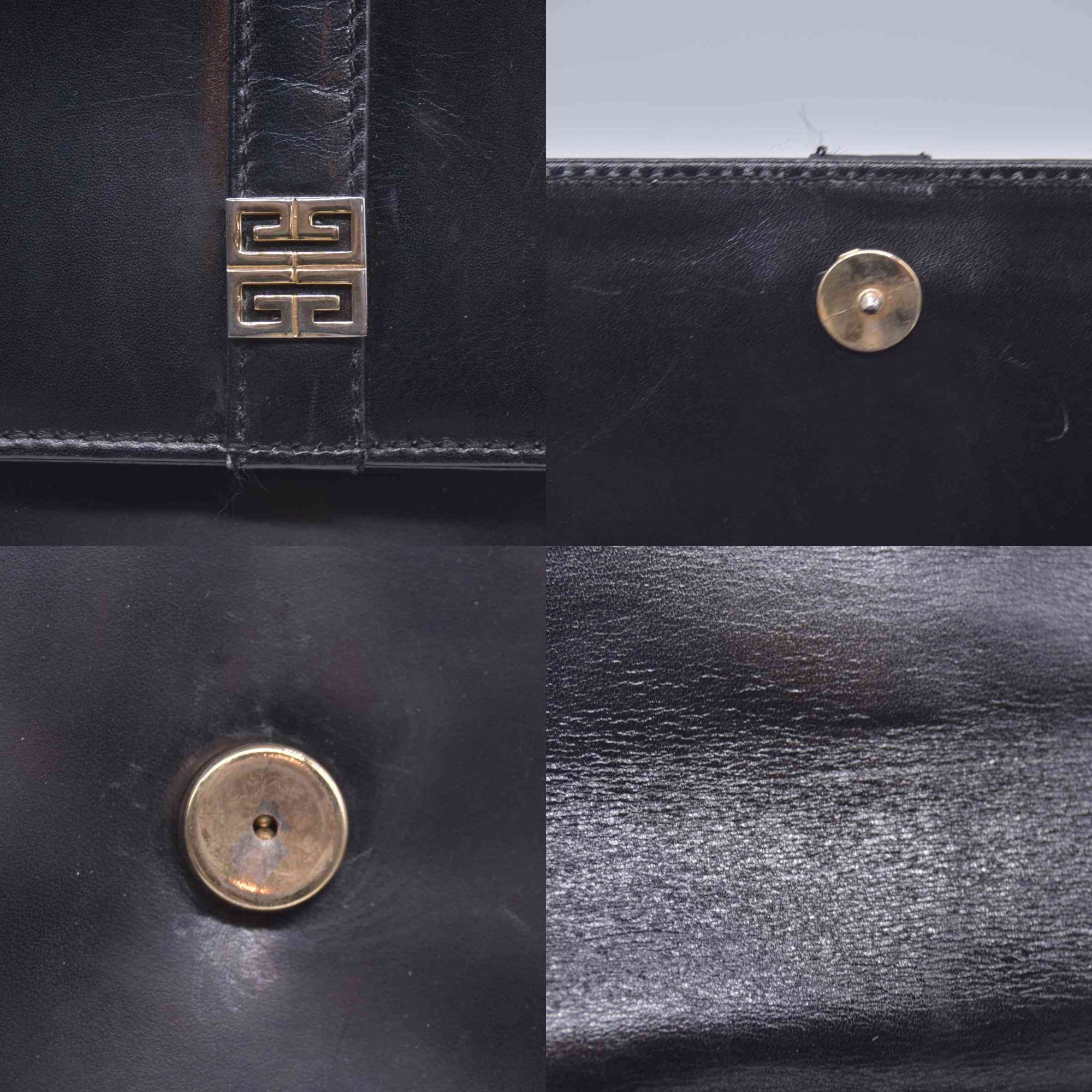 GIVENCHY Smooth Calfskin 4G Logo Flap Crossbody Bag Black CONSIGNMENT 10021186
