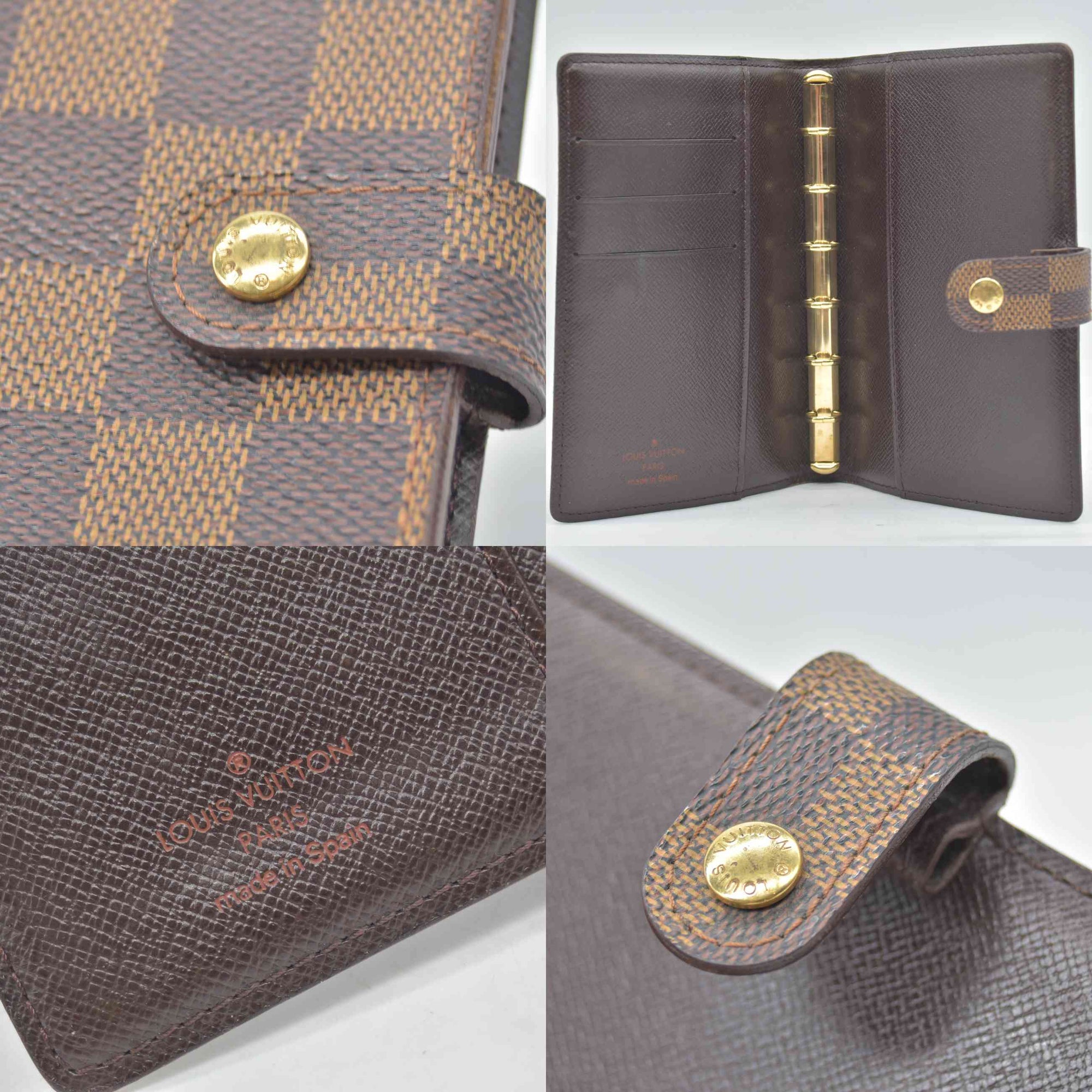 $505 1997 Louis Vuitton Damier Ebene Agenda Cover Small  CA0977