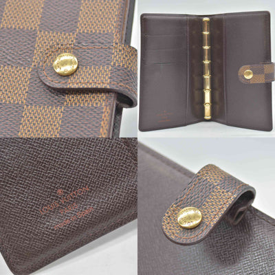 $505 1997 Louis Vuitton Damier Ebene Agenda Cover Small  CA0977