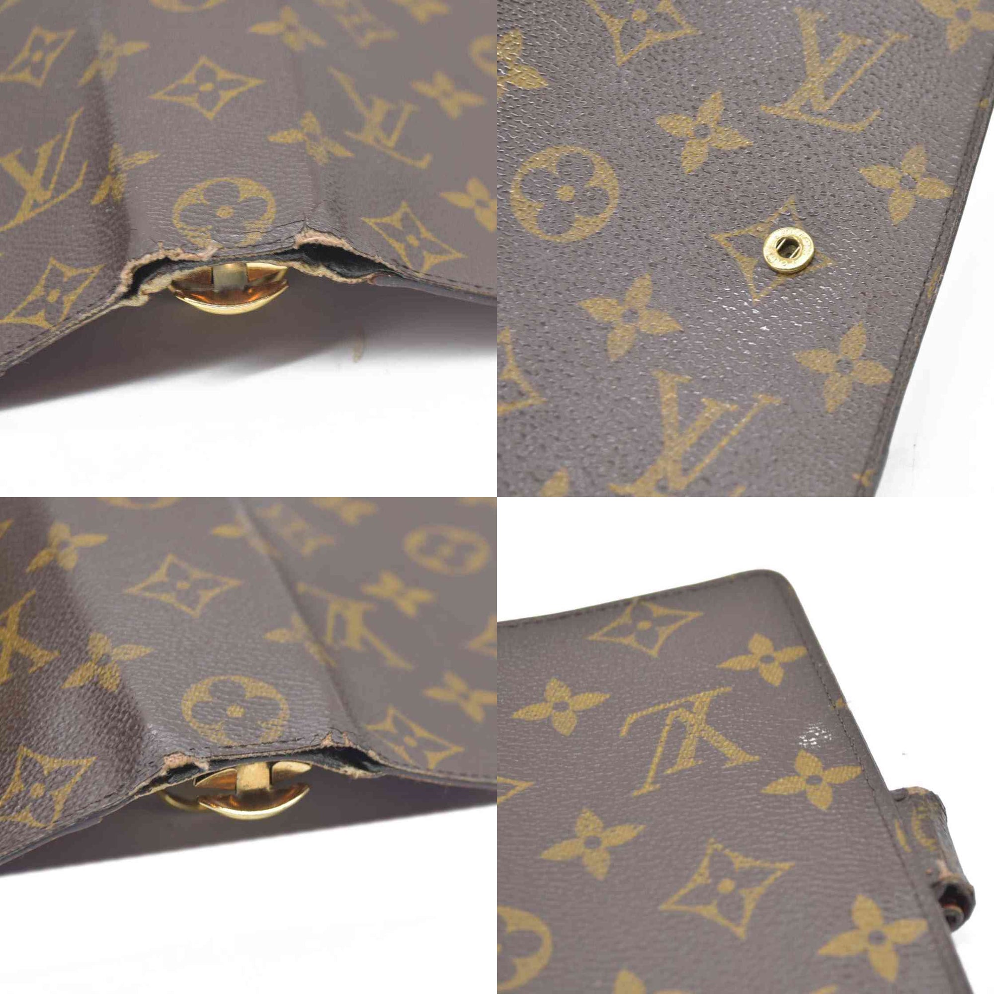 $755 Louis Vuitton  Monogram Medium Ring Agenda Cover
