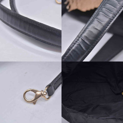 $1150 CHANEL Travel Line Jacquard Canvas Tote Bag Black CONSIGNMENT 10021352