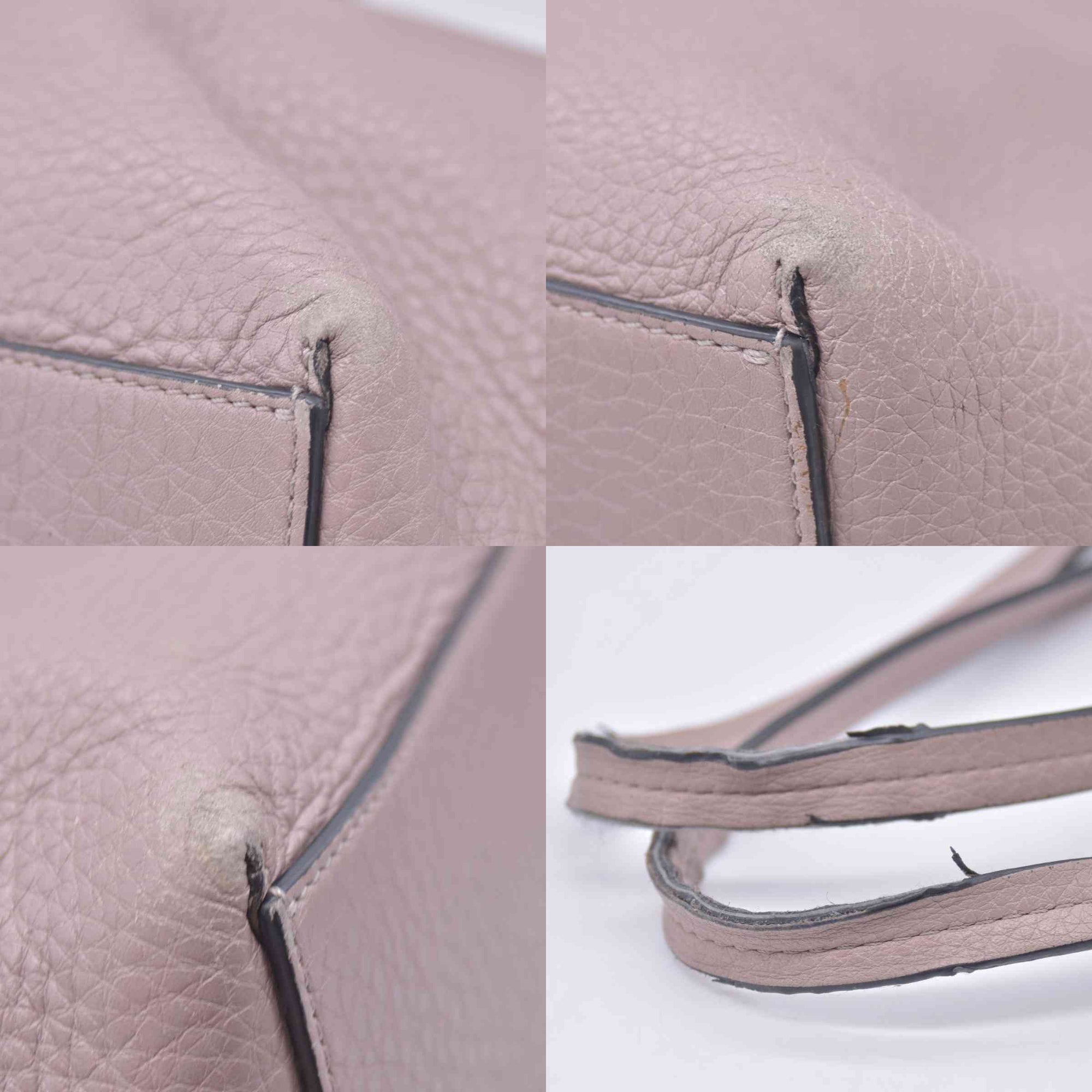 $1850 Valentino Garavani Grained Calfskin Small Rockstud Shoulder Tote Beige