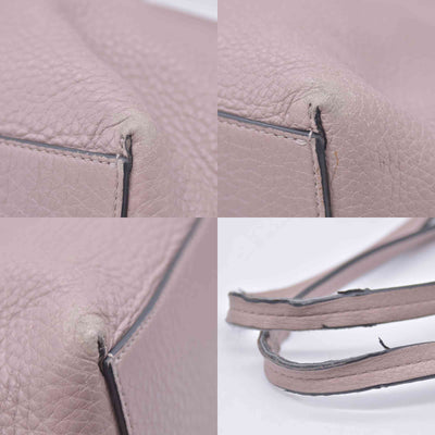 $1850 Valentino Garavani Grained Calfskin Small Rockstud Shoulder Tote Beige