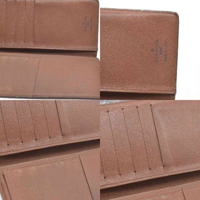 Louis Vuitton Monogram Porte Valeurs Cartes Credit Long Wallet Brown SD1915