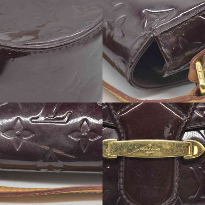 $1640 2011 LOUIS VUITTON Monogram Vernis Bellflower GM Amarante FL4111