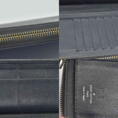 $1000 2013 Louis Vuitton Damier Graphite Zippy Organizer Wallet CONSIGNMENT CA3133