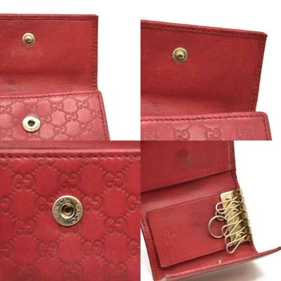 Gucci  Guccissima 6 Key Holder Case Pink