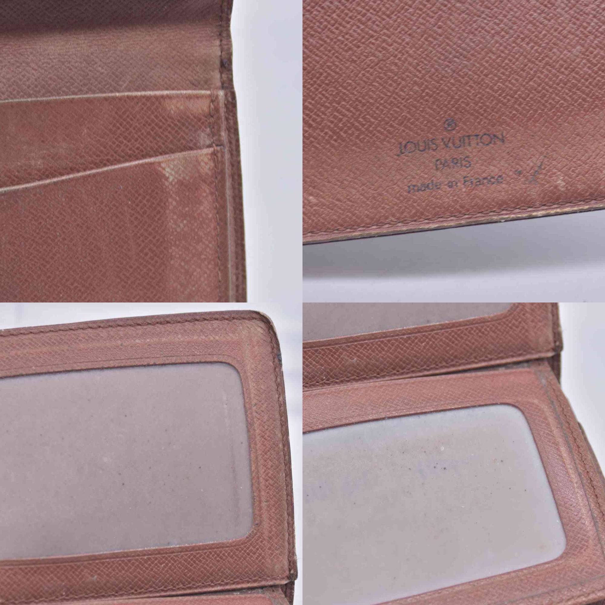 $605 1992 LOUIS VUITTON LV Card Case Monogram Brown CT0942 CONSIGNMENT 10020920