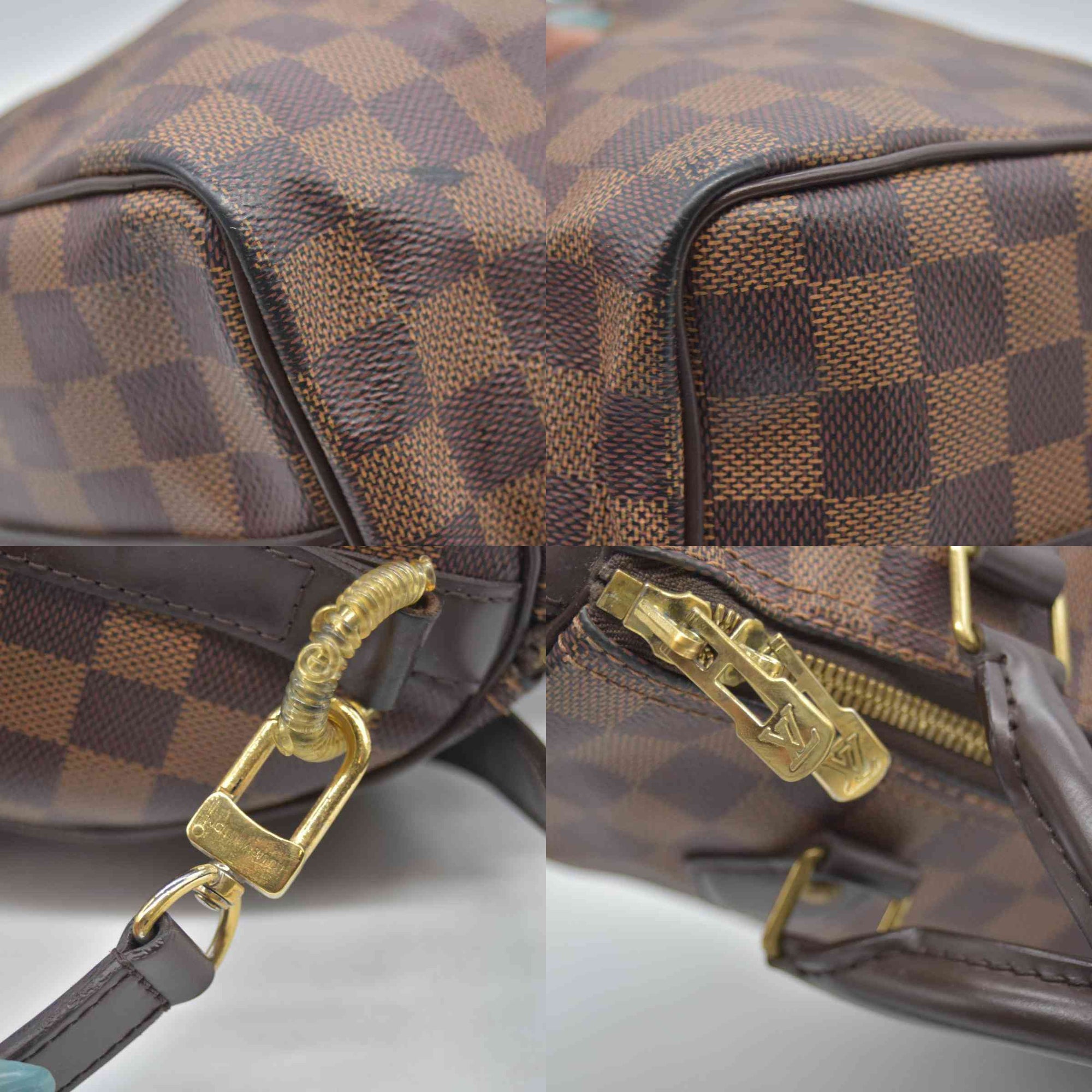 $1,890 LOUIS VUITTON Damier Ebene Speedy Bandouliere 25