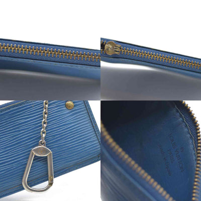 Louis Vuitton Epi Key Pouch Blue CA0995