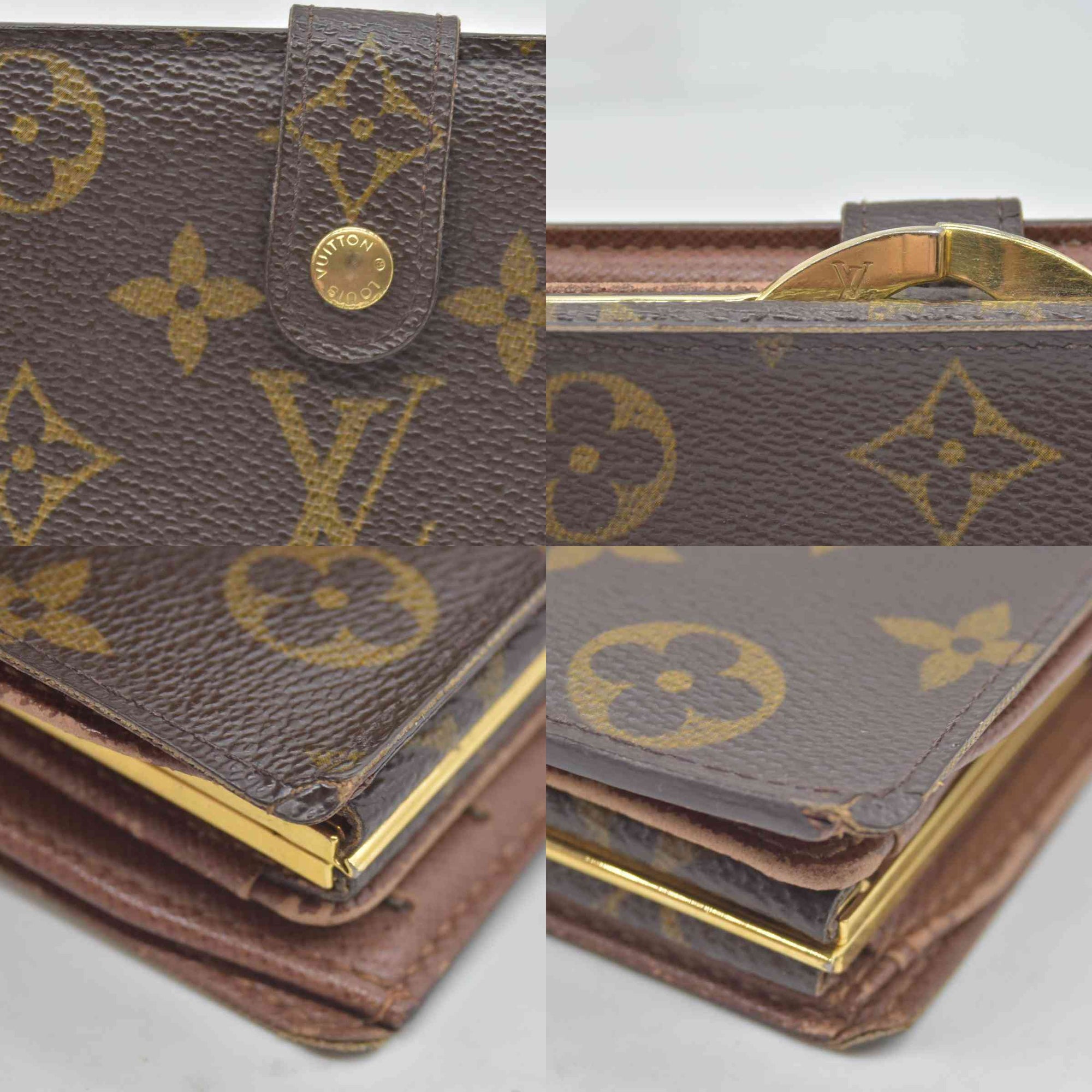 $750 2006 Louis Vuitton Monogram French Purse Wallet   CA0026