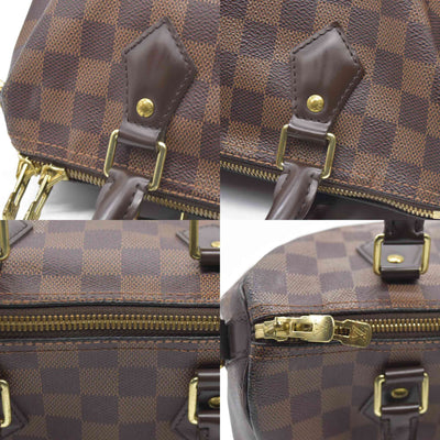 $1940 Louis Vuitton Damier Ebene Speedy Bandouliere 25