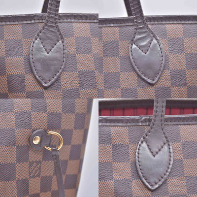 $2240 2018 Louis Vuitton Damier Ebene Neverfull MM with Pouch SD2168